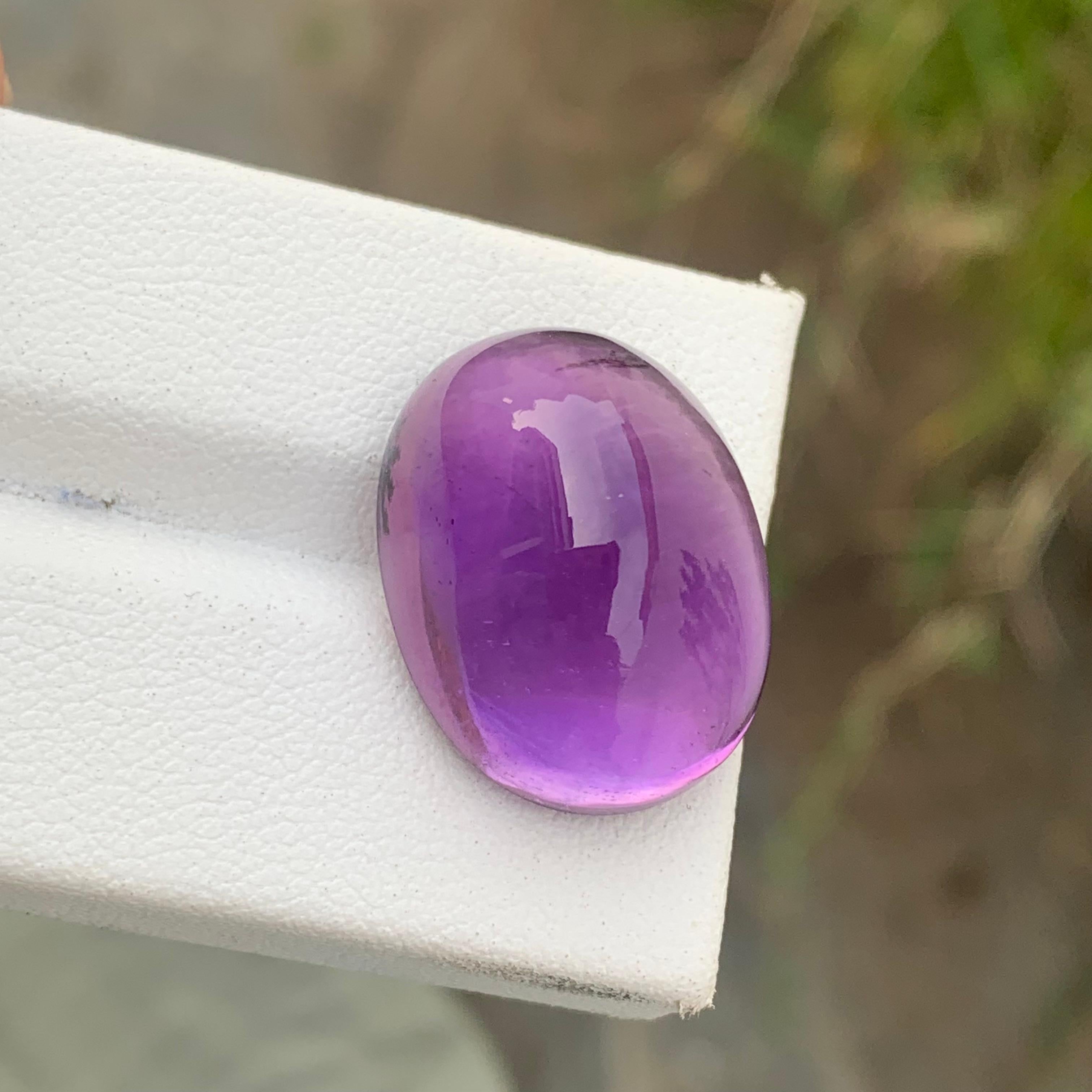 27.10 Carat Natural Amethyst Cabochon Earth Mine Brazil for Jewelry Making For Sale 3