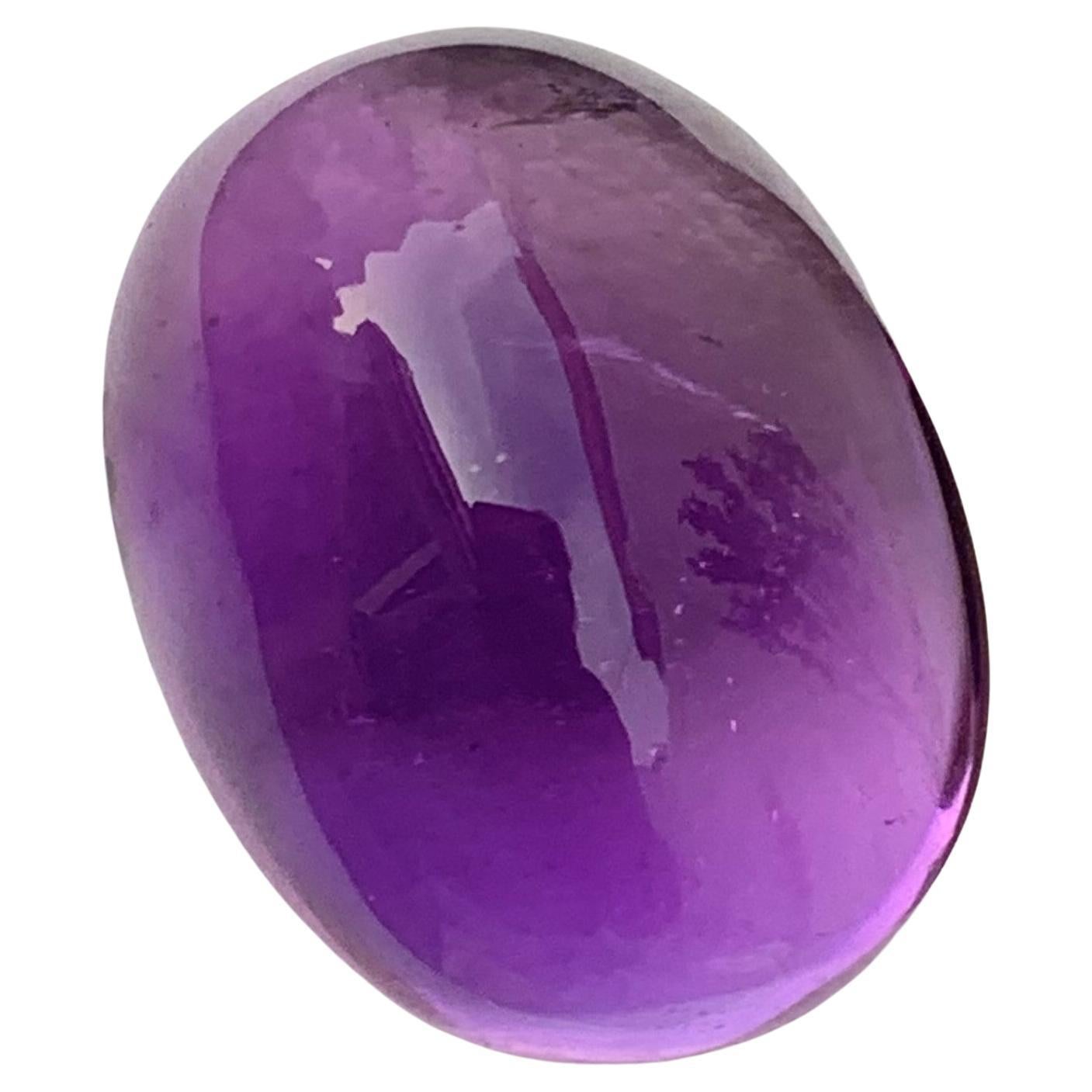 27.10 Carat Natural Amethyst Cabochon Earth Mine Brazil for Jewelry Making For Sale