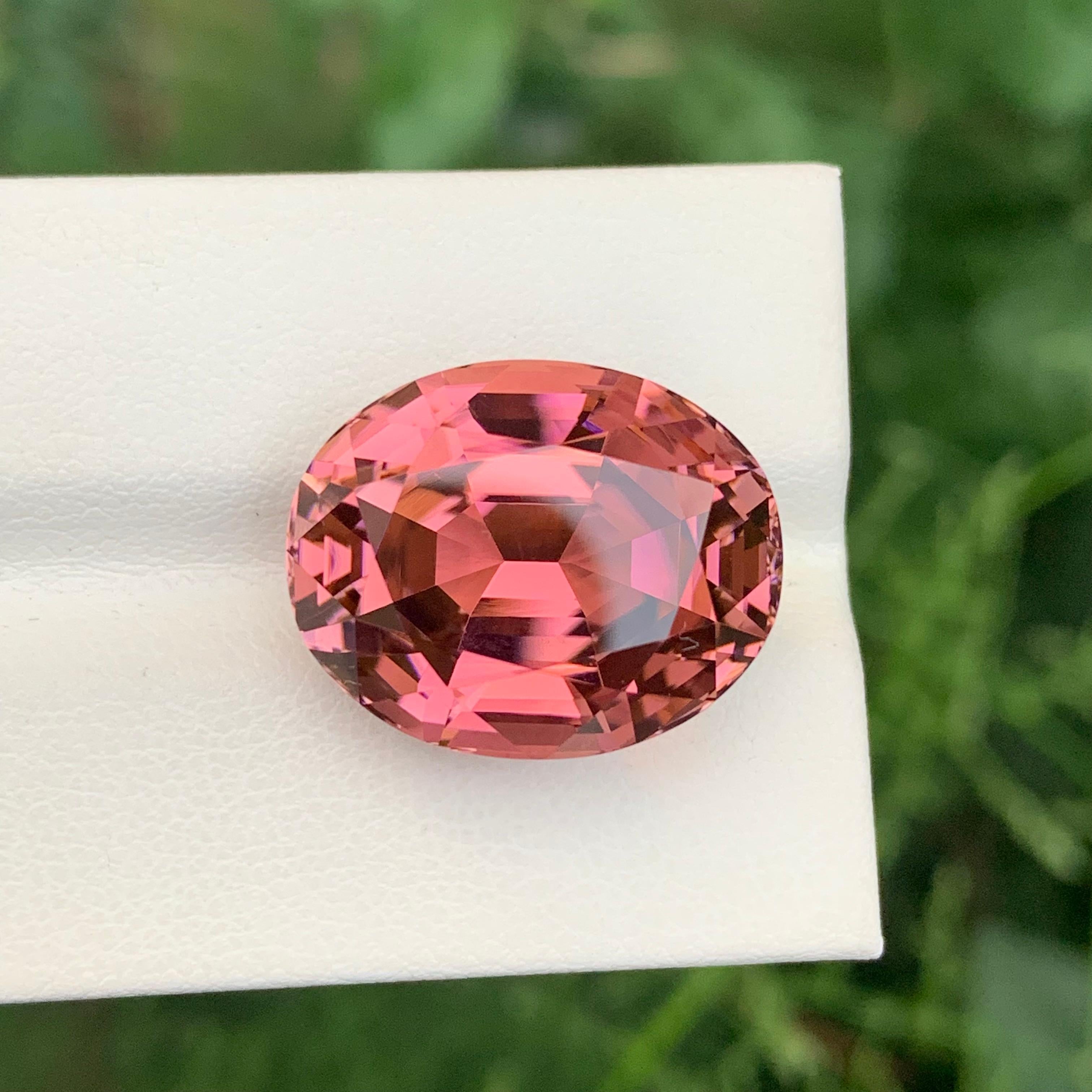 Enorme tormalina rosa sciolta Nature da 27,15 carati, pulita con la lente d'ingrandimento in vendita 9