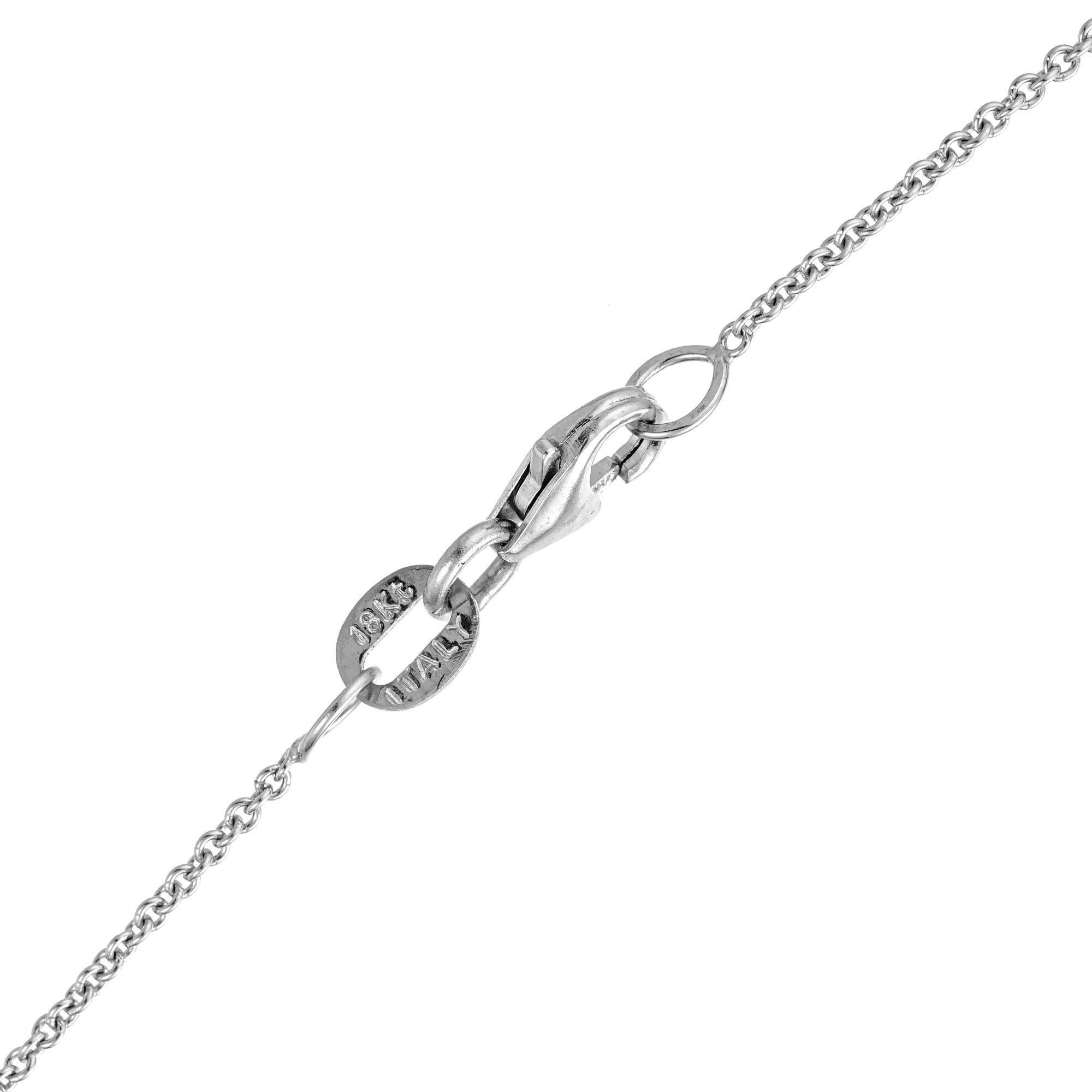 Modern 2.72 Carat Invisible Set Sapphire Diamond Halo Gold Pendant Necklace
