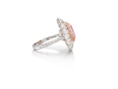 2.72 Carat Pear Statement Fancy brown pink 14K Gold A Crown-Worthy Fancy Rarity