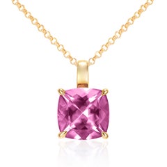 Sunita Nahata Rhodolite 2.72ct. Pendant in 18Karat Yellow Gold.