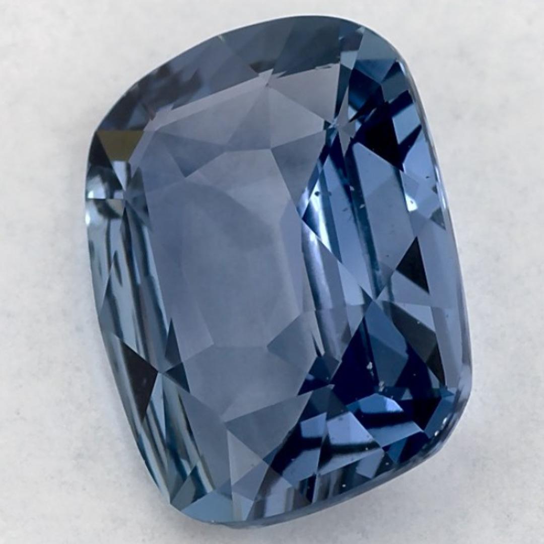 Donna 2.72 Ct Blue Sapphire Cushion Loose Gemstone in vendita
