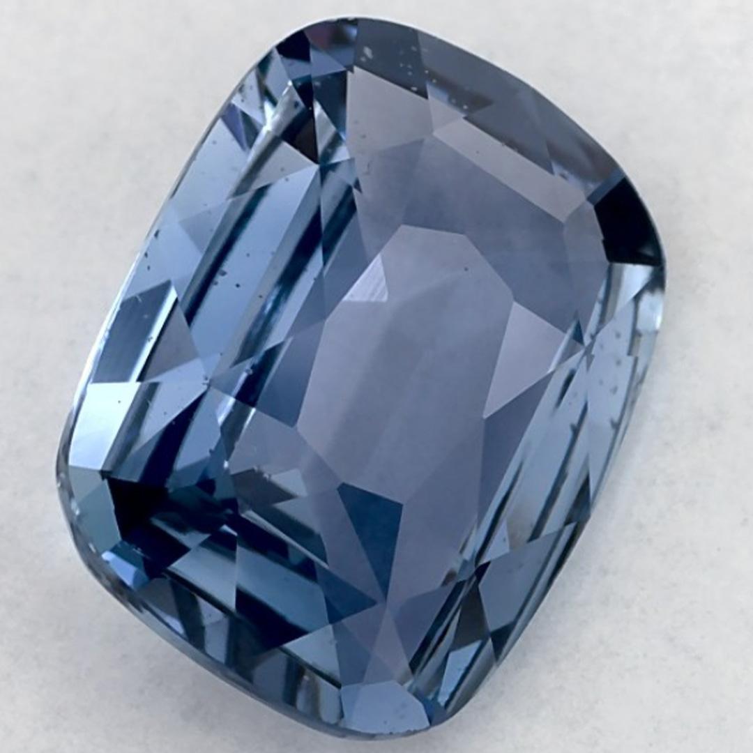 2.72 Ct Blue Sapphire Cushion Loose Gemstone in vendita 2