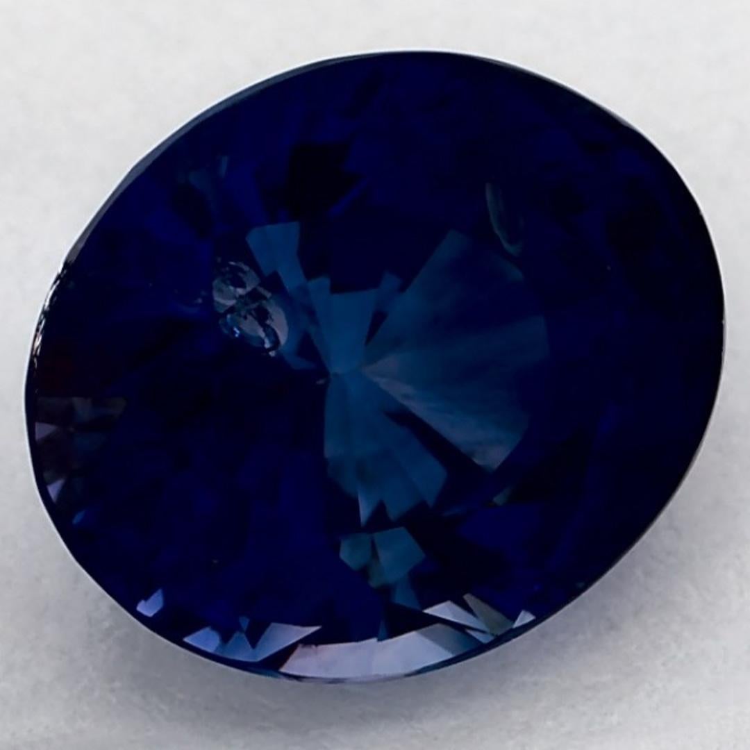 2.72 qt Zafiro Azul Oval Gema Suelta Corte oval en venta
