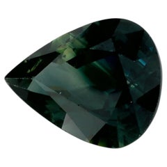 2.72 Ct Green Sapphire Pear Loose Gemstone