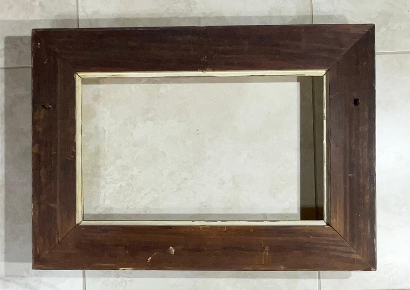 Antique Gold Leaf Wood Frame For Sale 3