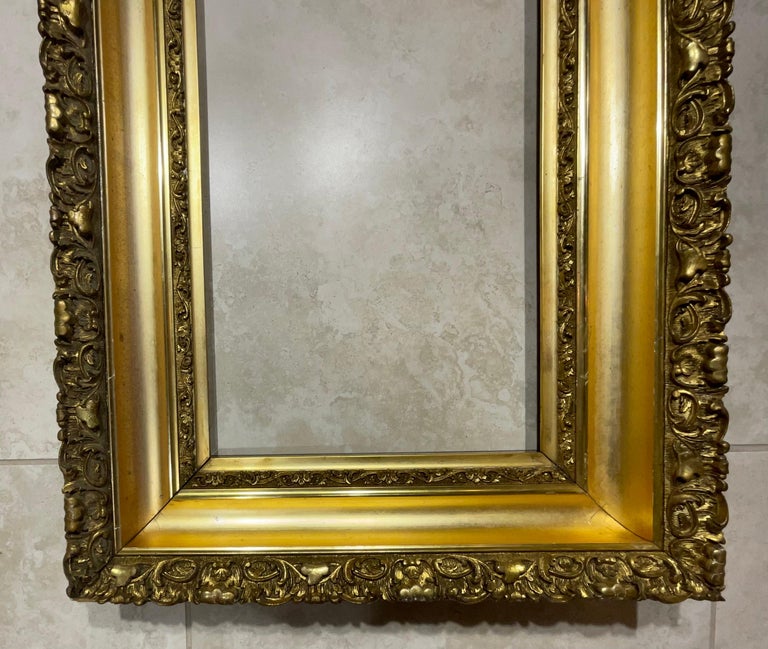 Antique Gold Leaf Wood Frame For Sale at 1stDibs | antique gold leaf frame,  antique gold leaf picture frames value, antique gold frames for sale