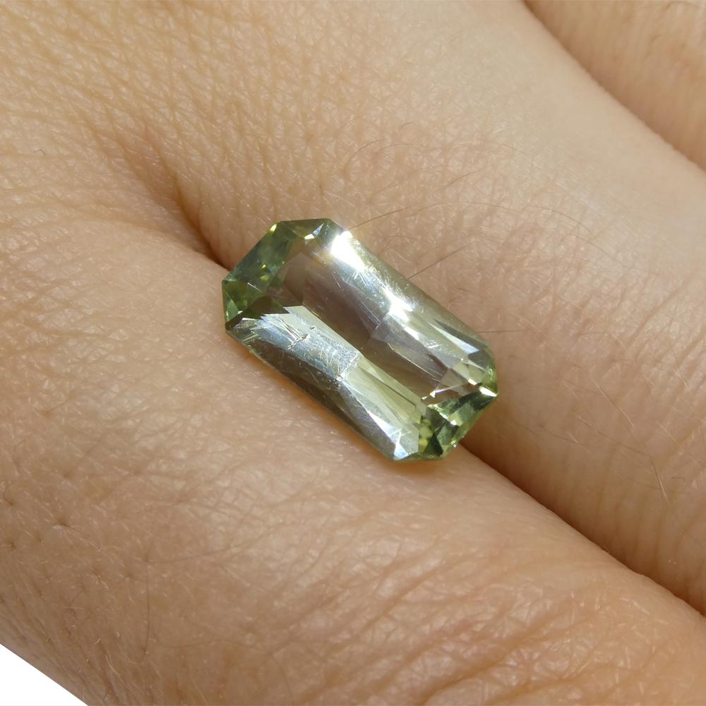 2.72ct Octagonal Green Tourmaline For Sale 7