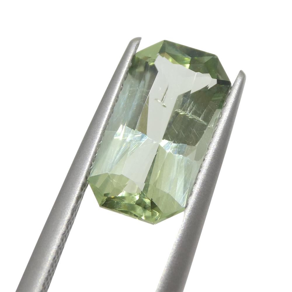 2.72ct Octagonal Green Tourmaline from Brazil For Sale 8