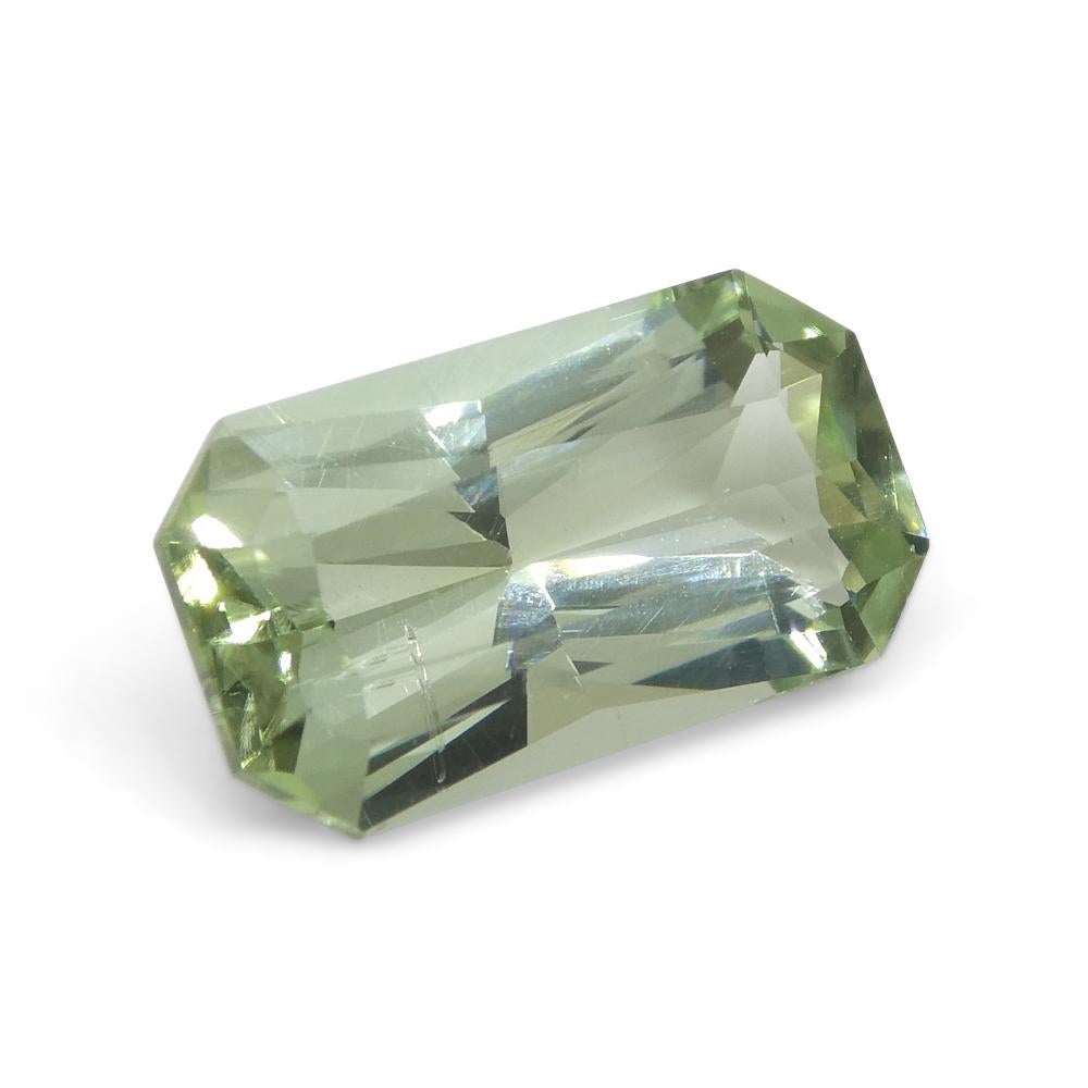 2.72ct Octagonal Green Tourmaline from Brazil For Sale 1