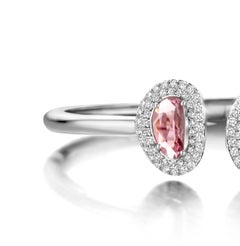 2.73 Carat Pink and Yellow Sapphire 18 Karat Two-Stone Diamond Bangle Bracelet