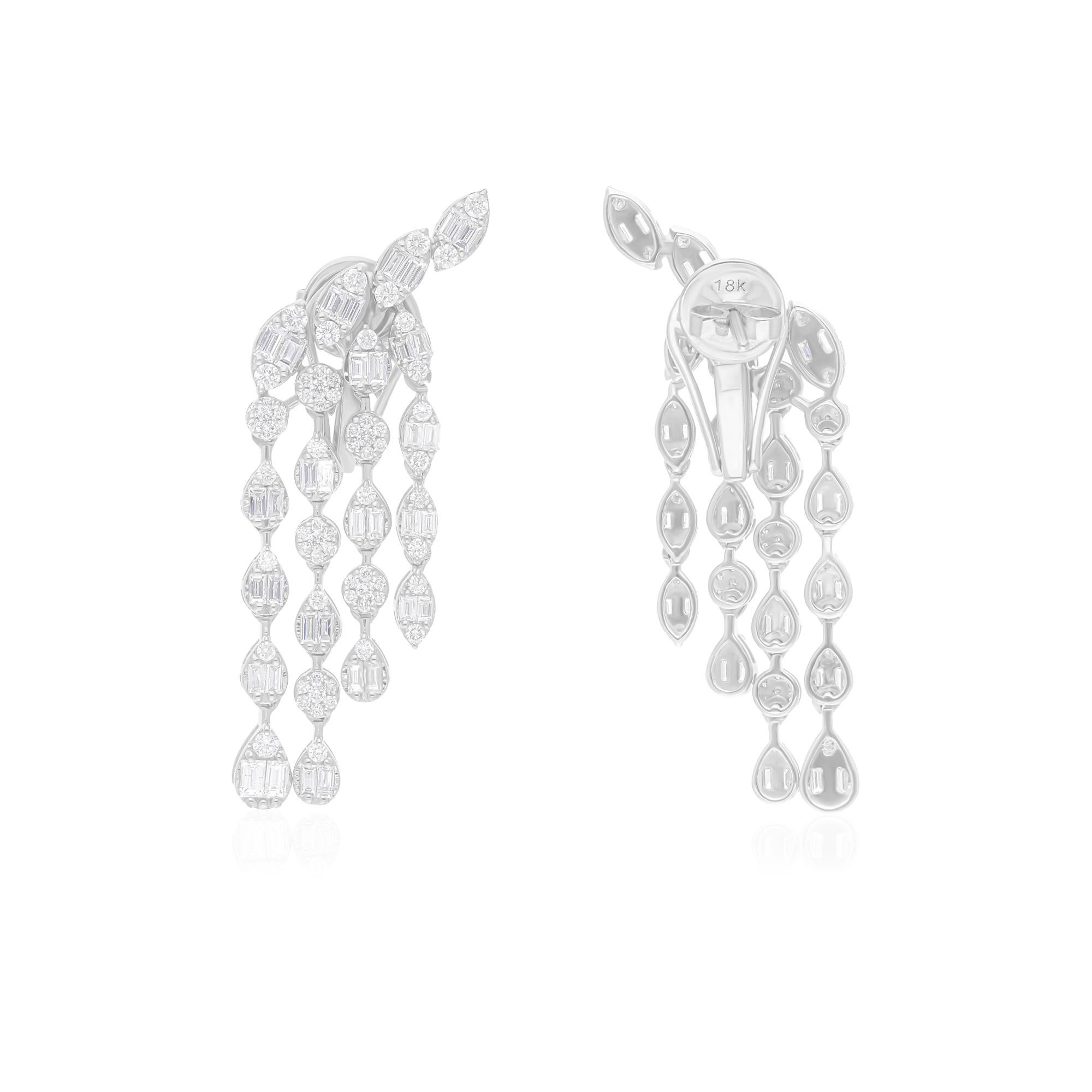 Cast from 14-karat gold, these exquisite earrings are handset with 2.73 carats of sparkling diamonds.

FOLLOW SPECTRUM JEWELS storefront to view the latest collection & exclusive pieces. Spectrum Jewels is proudly rated as a Top Seller on 1stdibs