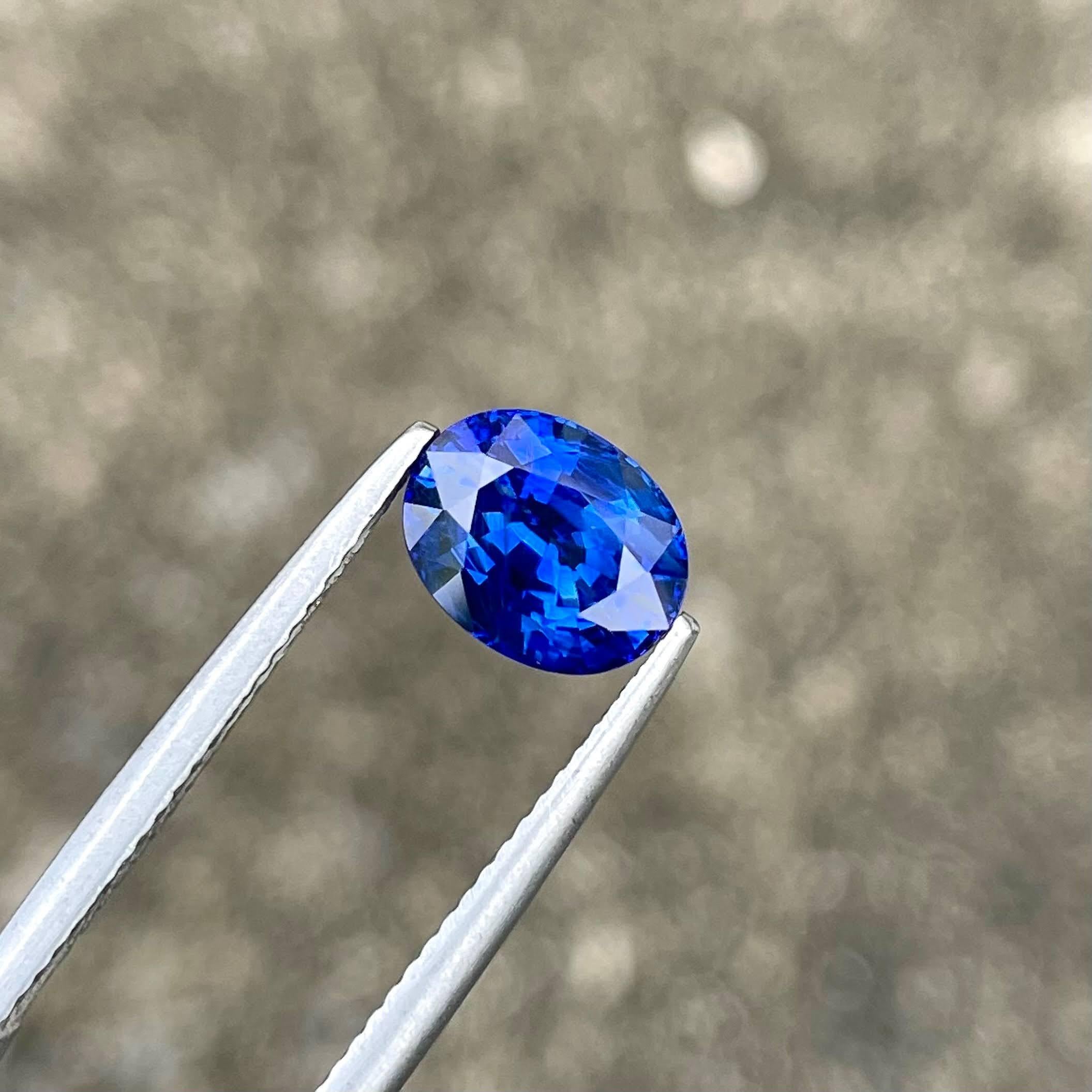 da uomo o donna 2.73 carats Certified Blue Sapphire Stone Oval Cut Natural Sri Lankan Gemstone in vendita