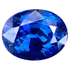 2.73 carats Certified Blue Sapphire Stone Oval Cut Natural Sri Lankan Gemstone