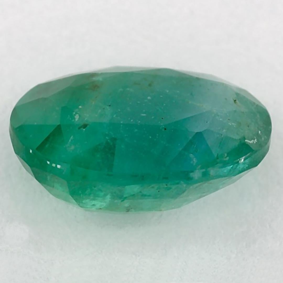2.73 Karat Smaragd Oval Loser Edelstein im Zustand „Neu“ im Angebot in Fort Lee, NJ