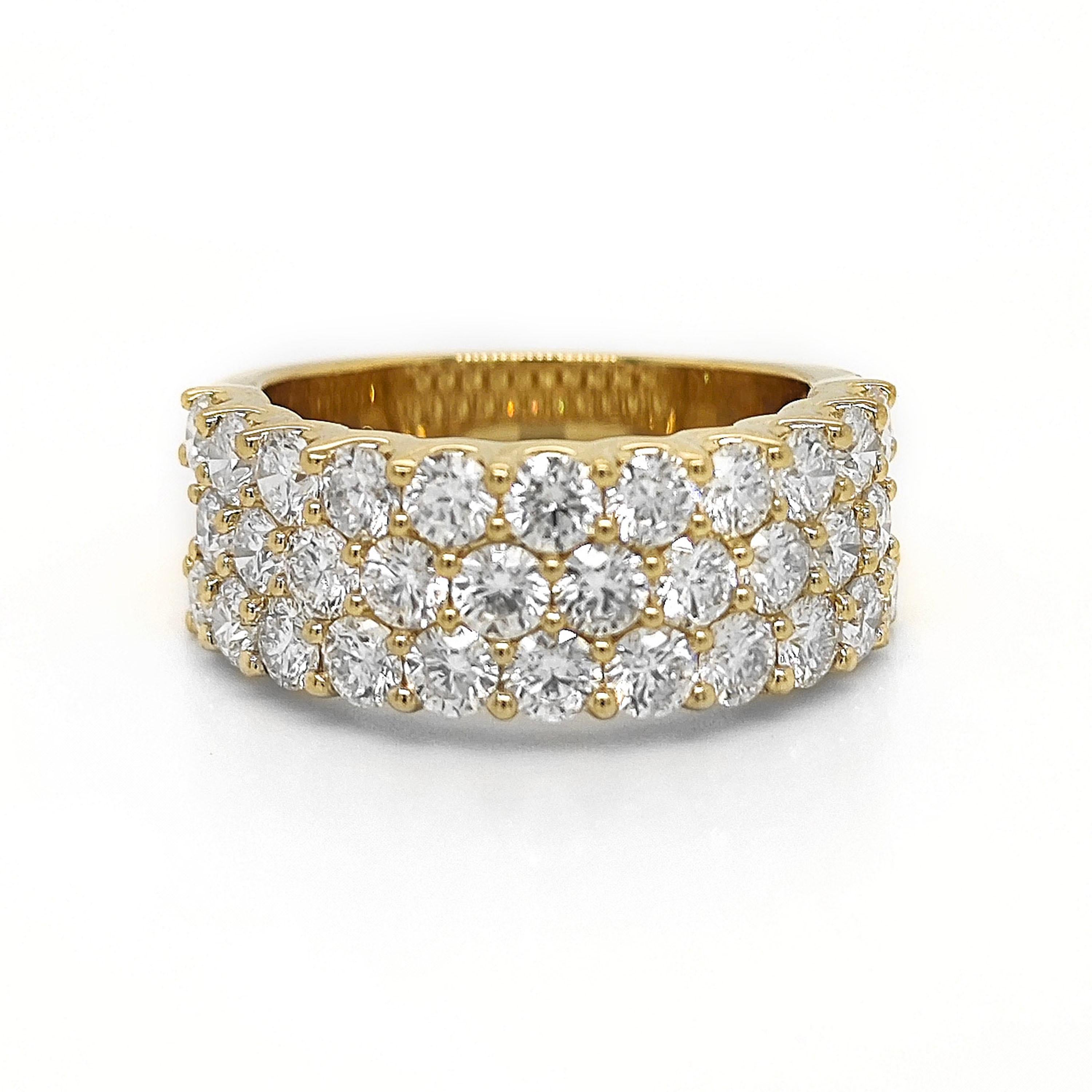 2.73  Bague en or jaune avec diamant blanc Neuf - En vente à New York, NY