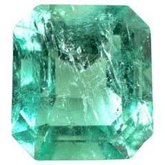 2,73ct Mittelgrüner Kolumbianischer Smaragd 9x8mm Smaragdschliff Echter Naturstein