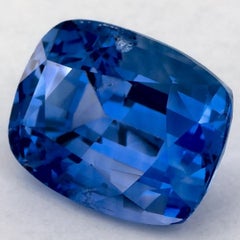 2.74 carati di zaffiro blu a cuscino, gemma sfusa