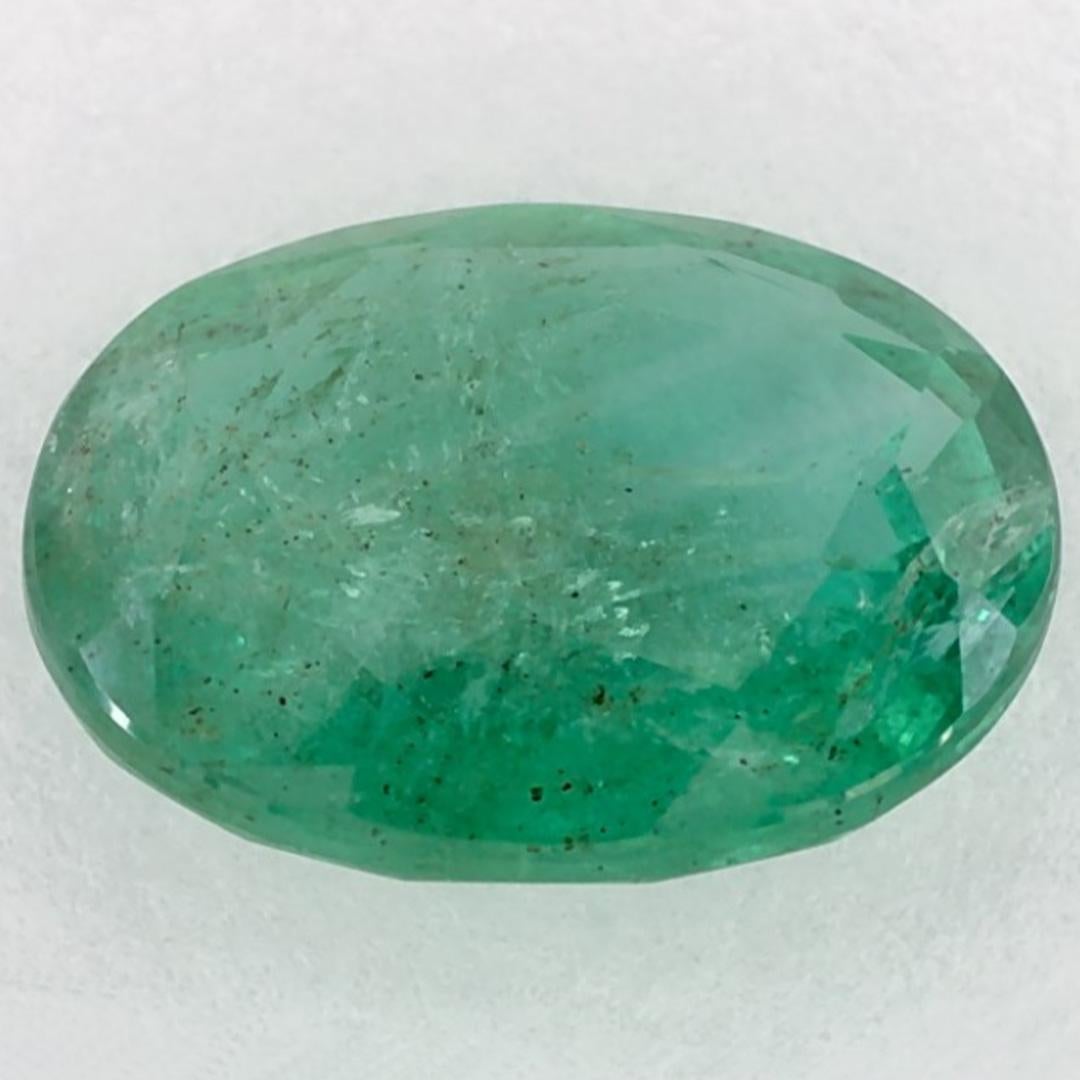 2.74 Karat Smaragd Oval Loser Edelstein im Zustand „Neu“ im Angebot in Fort Lee, NJ