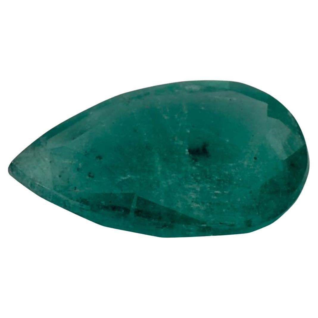 2.74 Ct Emerald Pear Loose Gemstone For Sale