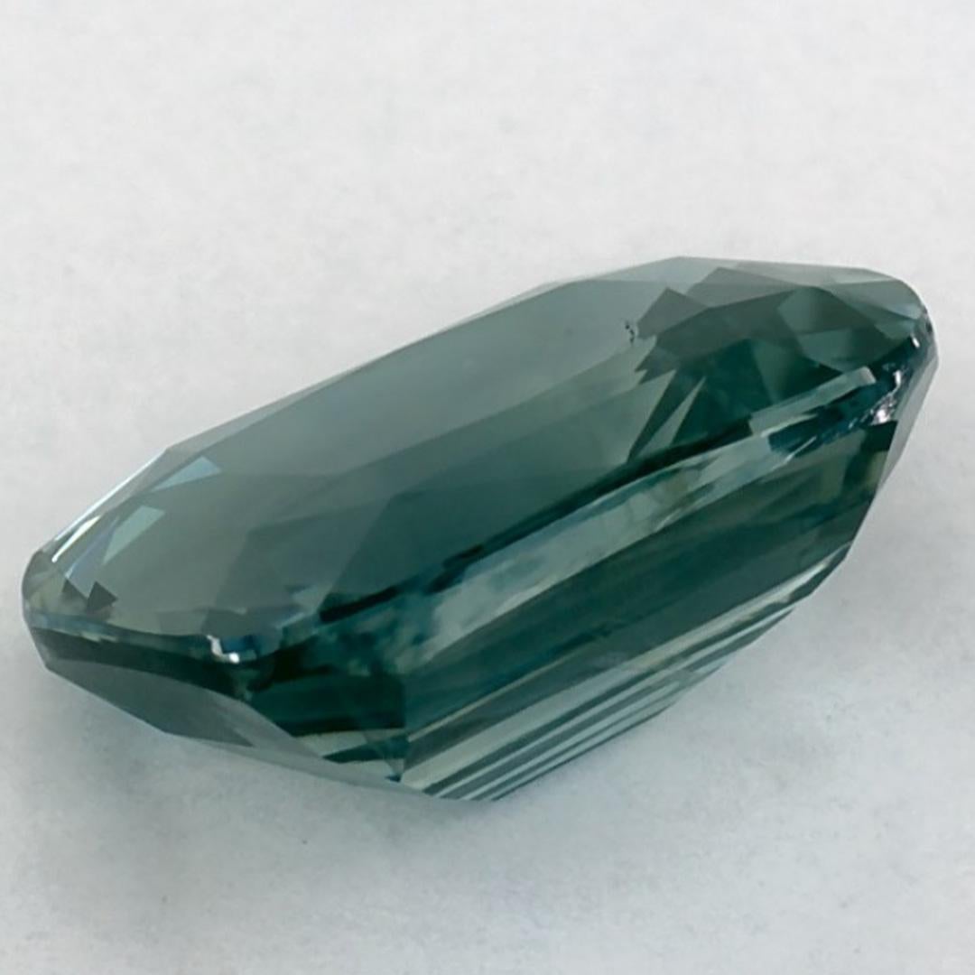 2.74 Ct Green Sapphire Cushion Loose Gemstone (pierre précieuse en vrac) en vente 3