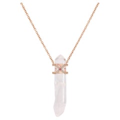 Collier en cristal de quartz 27,41 carats