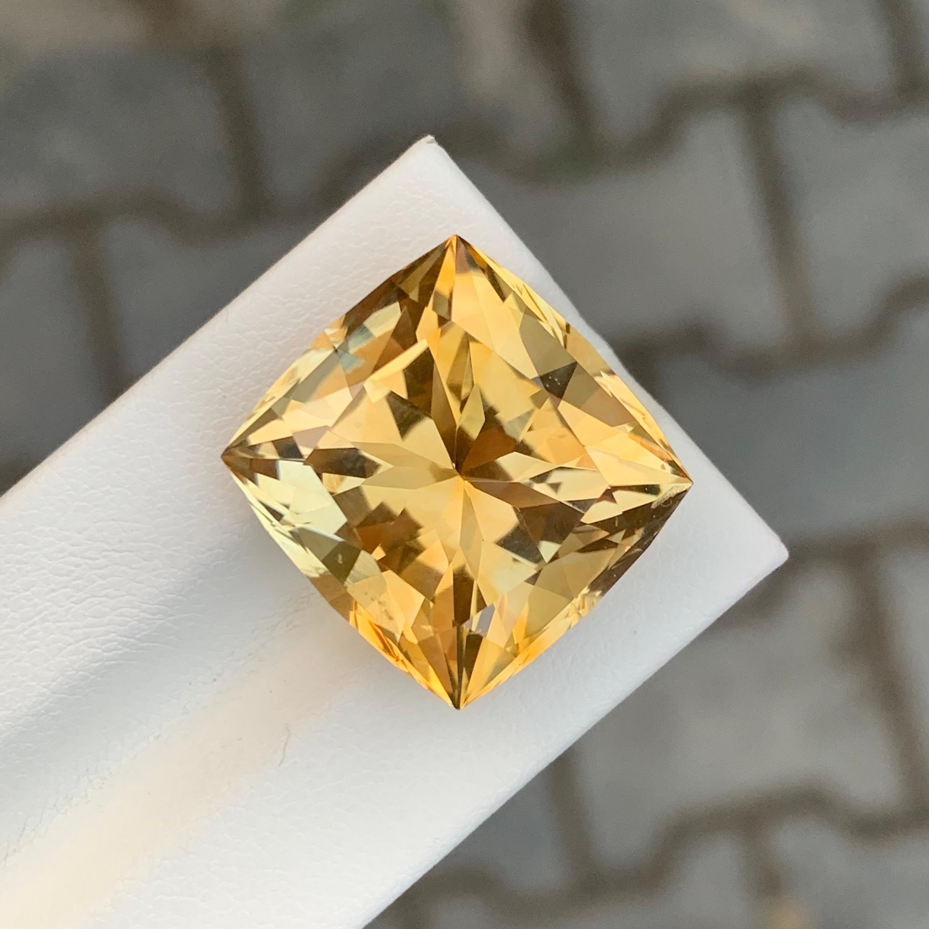 27.45 Carat Natural Loose Citrine Rectangle Shape Gemstone (pierre précieuse en forme de rectangle) en vente 5