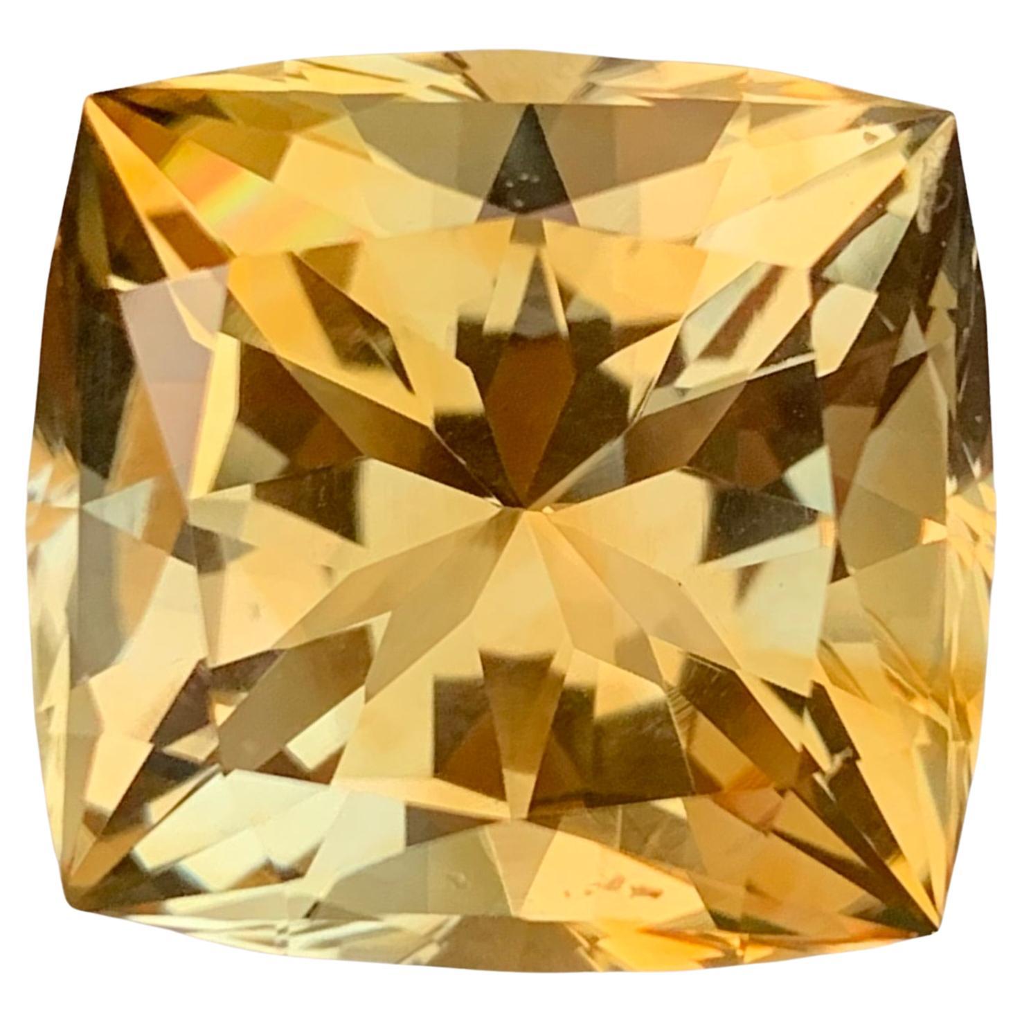 27.45 Carat Natural Loose Citrine Rectangle Shape Gemstone