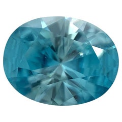 2.74ct Master Cut Oval Blue Zircon from Cambodia