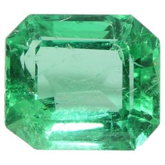 2.74ct Octagonal/Emerald Green Emerald GIA Certified Colombia (Émeraude verte octogonale certifiée par la GIA)  