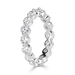 2,74ct Runde Brillantschliff Diamant Eternity Band in 18k Weißgold