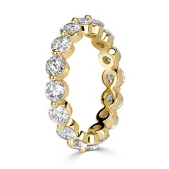2.74ct Round Brilliant Cut Diamond Eternity Band in 18k Yellow Gold