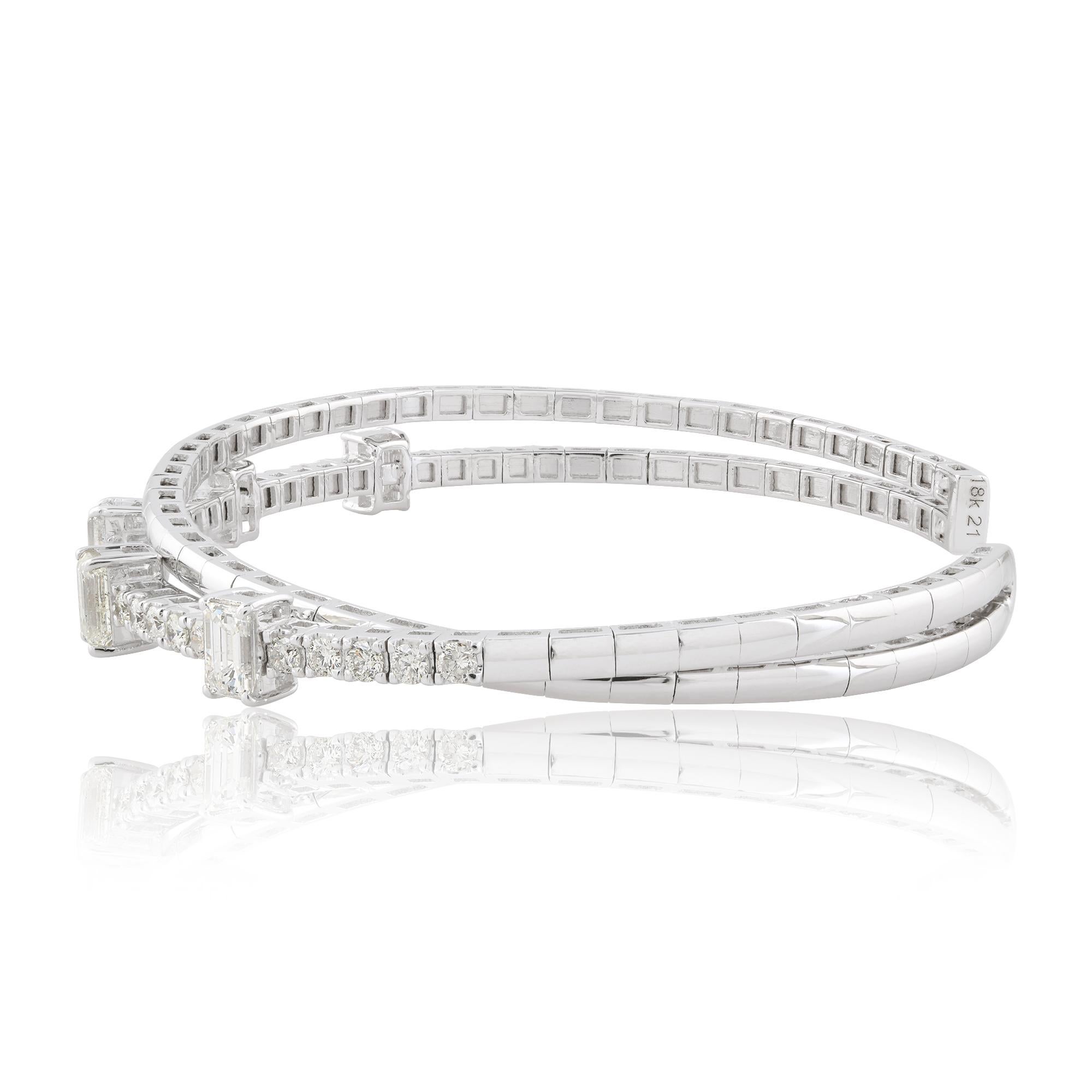 Item Code :- SEB-6312
Gross Weight :- 17.11 gm
18k Solid White Gold Weight :- 16.56 gm
Natural Diamond Weight :- 2.75 carat  ( AVERAGE DIAMOND CLARITY SI1-SI2 & COLOR H-I )

✦ Sizing
.....................
We can adjust most items to fit your sizing