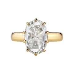 Handcrafted Gayle Rose Cut Diamond Ring by Single Stone