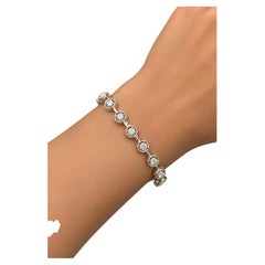 PREIS UNTER DEM MARKT, 2,75 Karat natürlicher Diamant Halo Bar Armband 14K Weißgold
