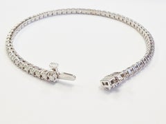 TRADE PRICING, 2.75 Carat Natural Diamond Tennis Bracelet 14 Karat White Gold