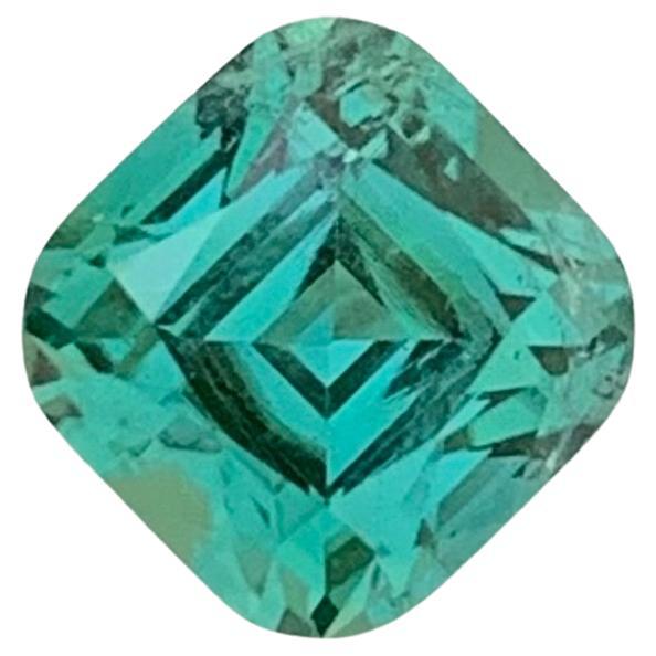 2.75 Carat Natural Loose Blue Green Tourmaline Cushion Shape Gem From Earth Mine For Sale