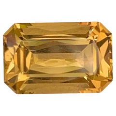 2.75 Carat Natural Loose Golden Citrine Stone Emerald Cut Brazilian Gemstone (pierre précieuse brésilienne de taille émeraude)