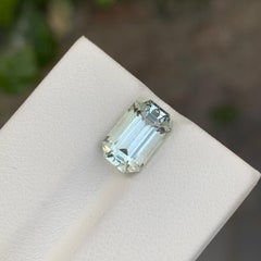 2.75 Carat Natural Loose Green Amethyst Emerald Shape Gem