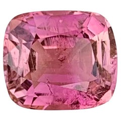 2.75 Carat Natural Loose Pink Tourmaline Cushion Gemstone
