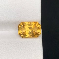 2.75 Carat Natural Loose Yellow Citrine Custom Precision Cut African Gemstone