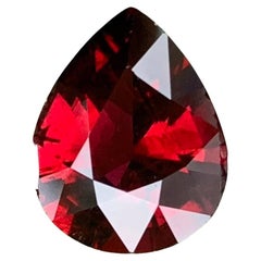 2.75 carats Red Rhodolite Garnet Stone Pear Cut Natural African Gemstone