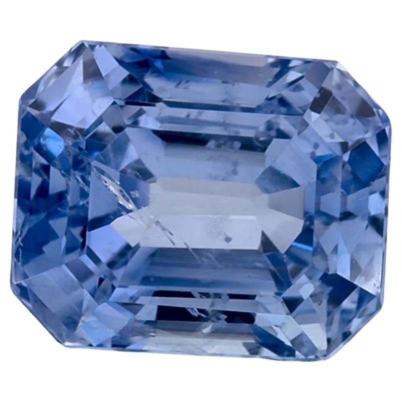 2.75 Ct Blue Sapphire Octagon Cut Loose Gemstone