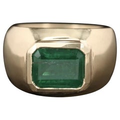 3.5 Ct. Emerald Dome Ring