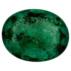 Used 2.75 Ct Emerald Oval Loose Gemstone