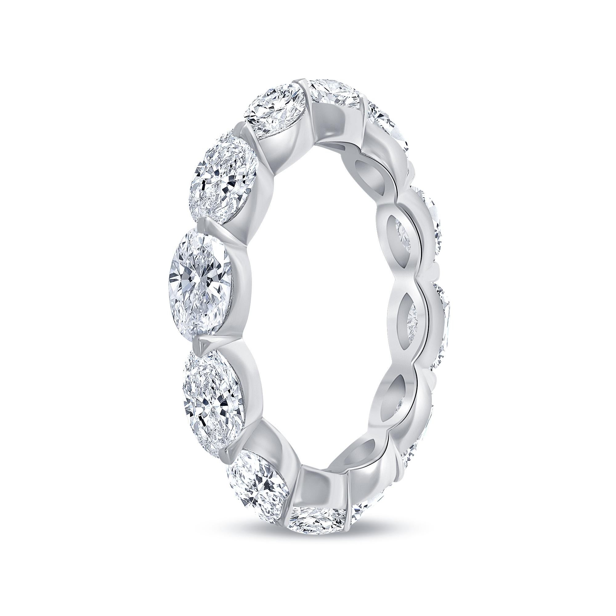 For Sale:  2.75 Ct. Marquise Eternity Band Side Way East-West Design H, VS 4