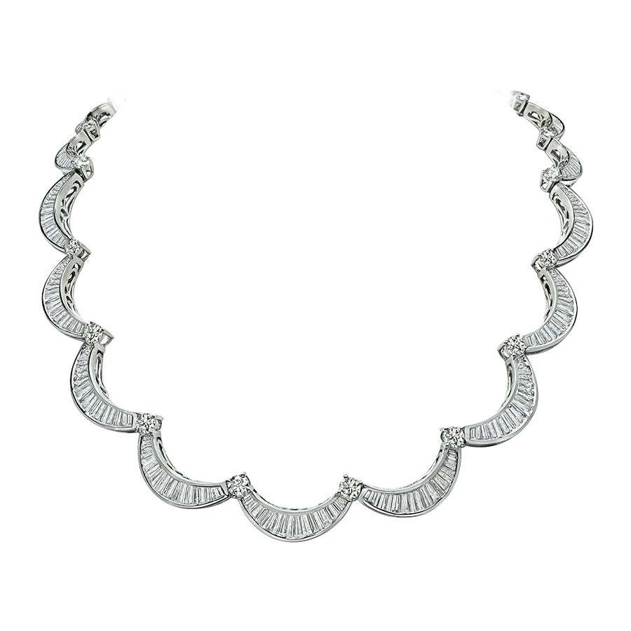 27,50ct Diamant Gold Choker Halskette