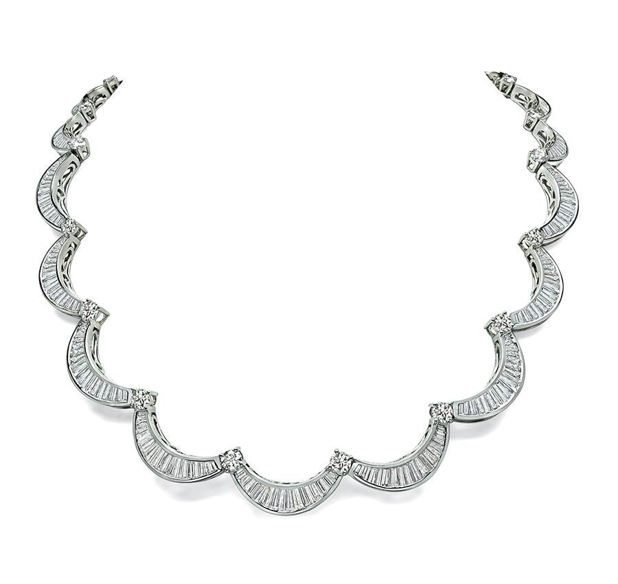 Collana girocollo in oro con diamanti 27,50ct
