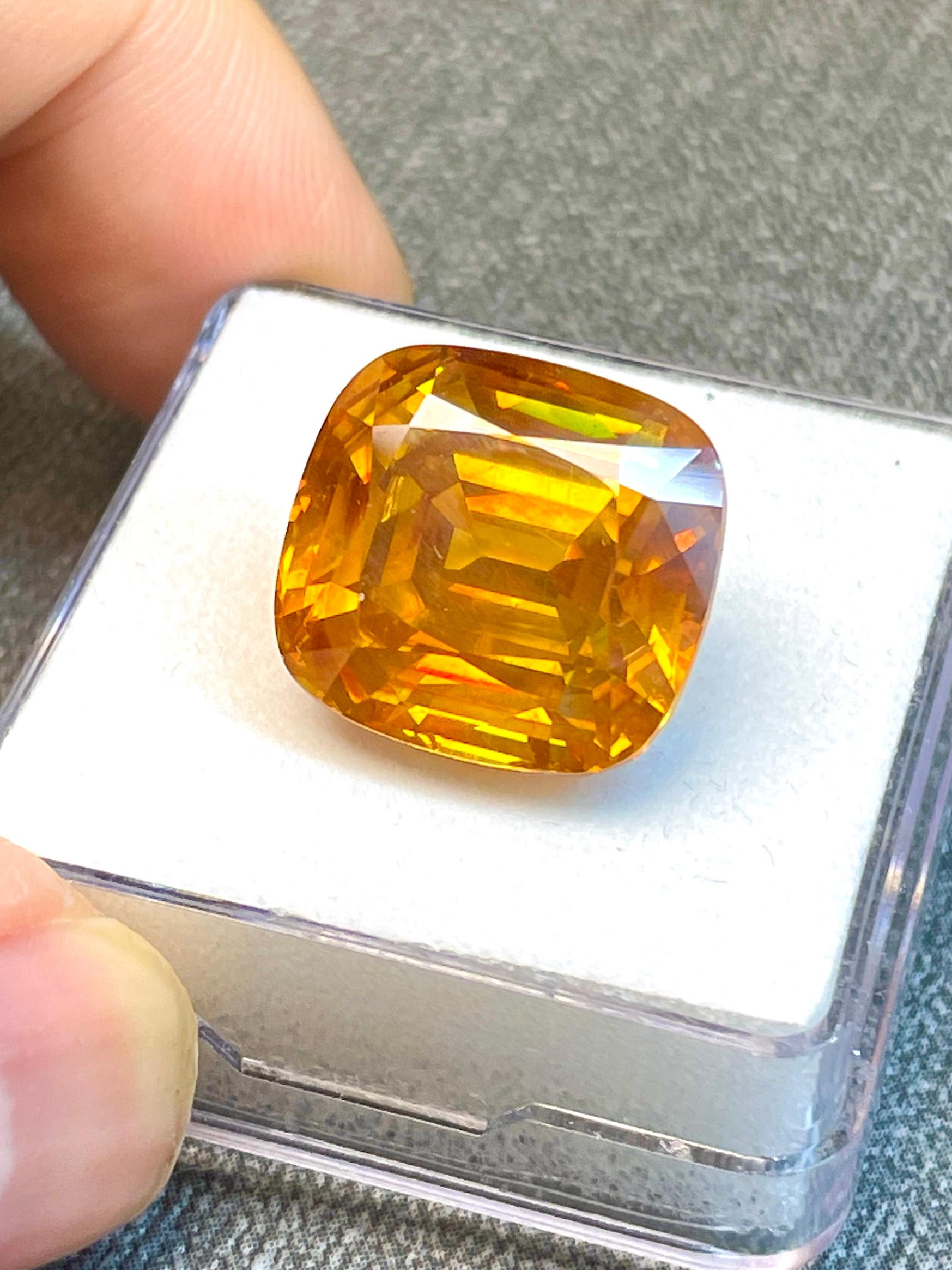 27.54ct natural sphalerite gemstone sparkling luster with play color Spain  For Sale 1